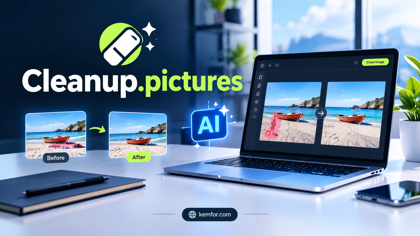 Cleanup.Pictures Review: The AI Tool That Erases Unwanted Objects From Photos in Seconds